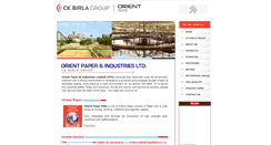 Desktop Screenshot of orientpaperindia.com