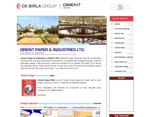 Tablet Screenshot of orientpaperindia.com